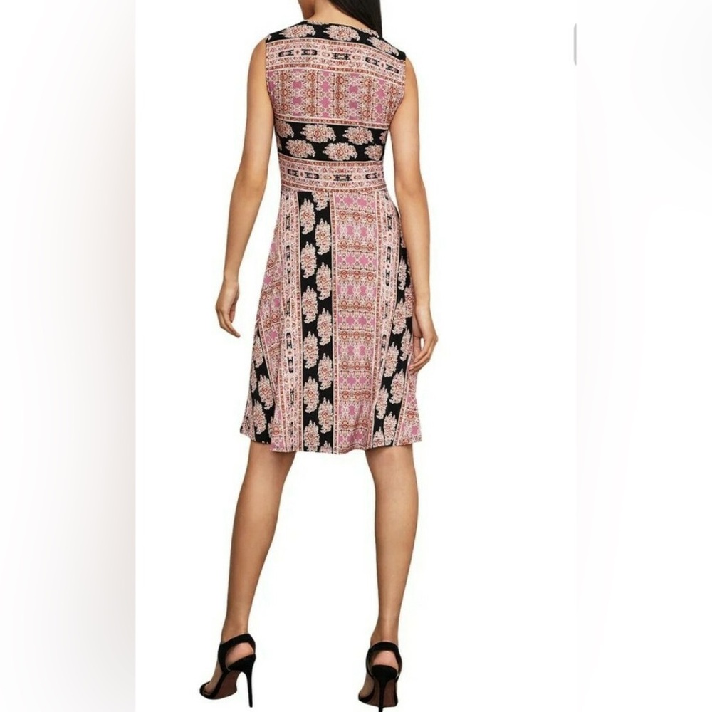NWT BCBGMAXAZRIA Jewele Printed A-Line Sleeveless Dress - Size M - Picture 2 of 9